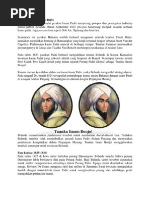 3 Fase Perang Padri | PDF