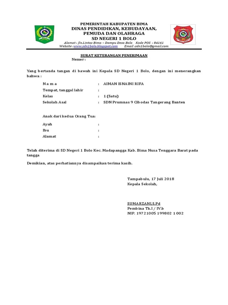 Contoh Surat Keterangan Siap Menerima Siswa Dahan Kumpulan Surat Penting Beberapa prosedur yang perlu untuk diketahui terkait pindah sekolah anak dari luar negeri.