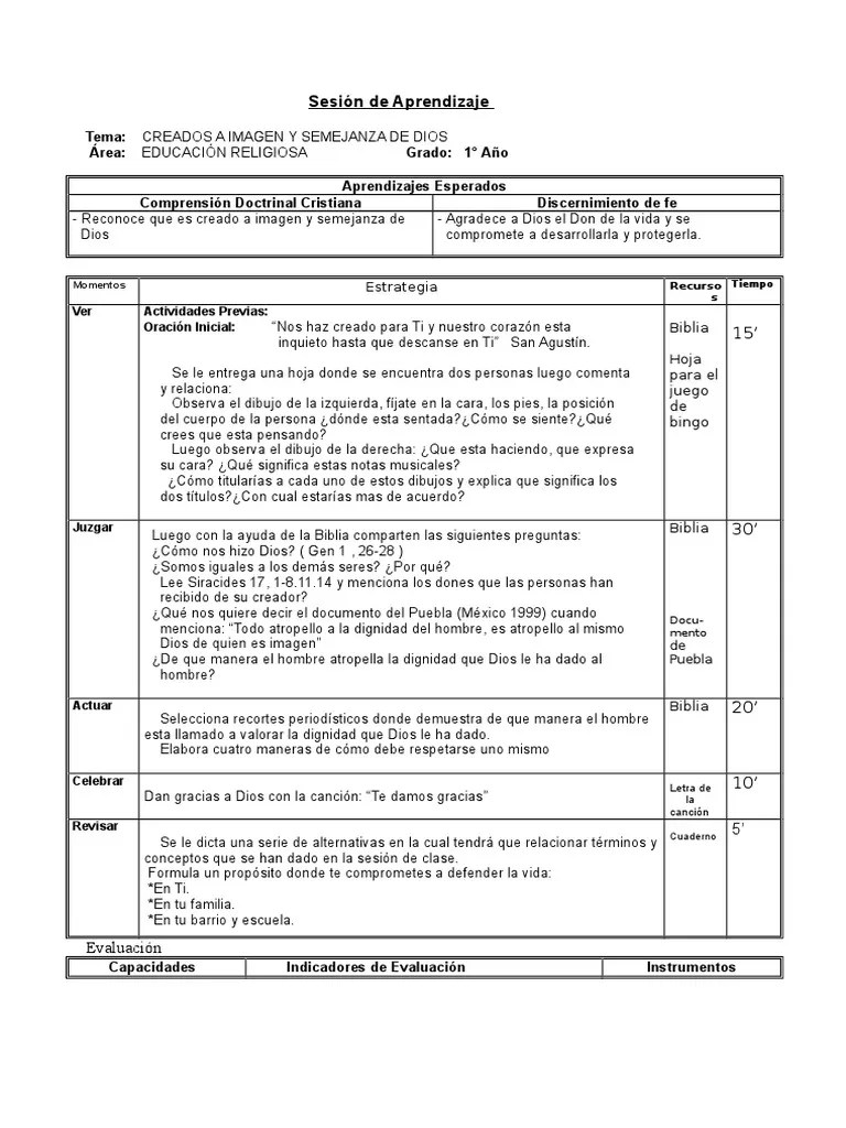 Creados A Imagen Y Semejanza De Dios | PDF | Dios | Dignidad