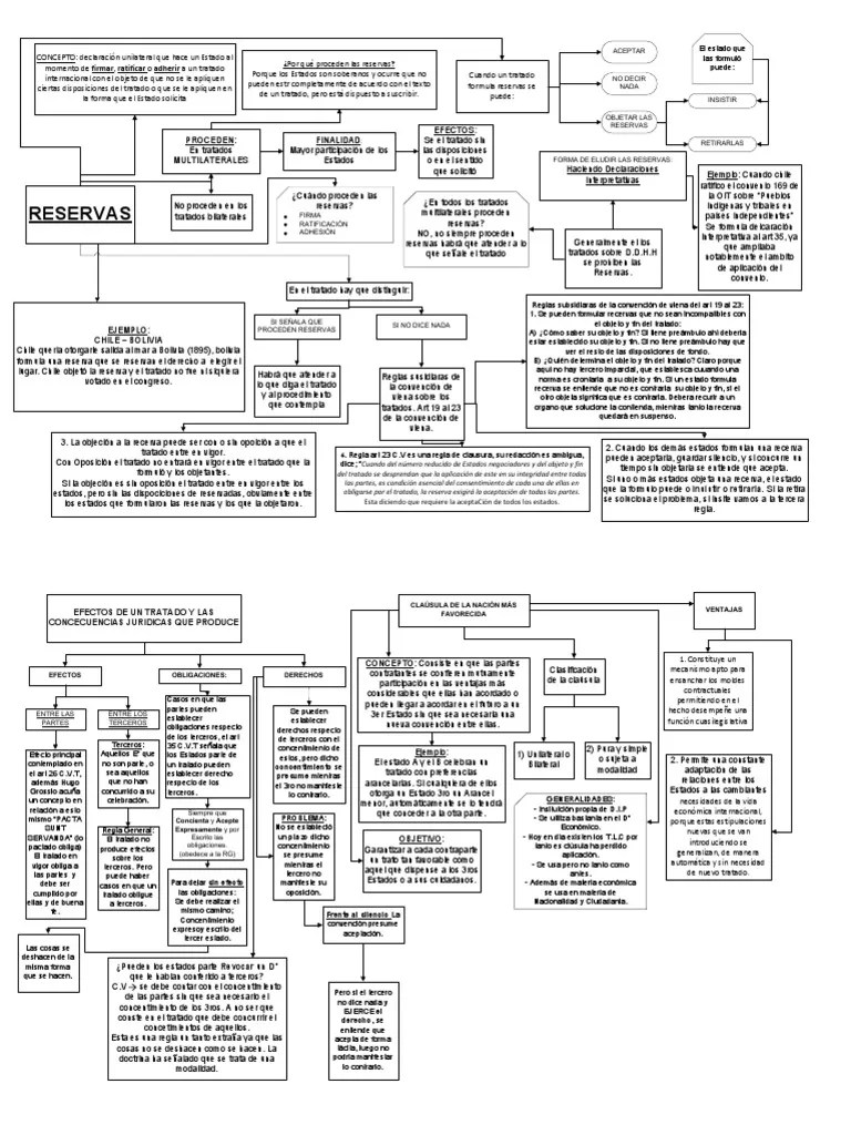 Esquemas De Estudio De Los Tratados Internacionales | PDF | Tratado ...