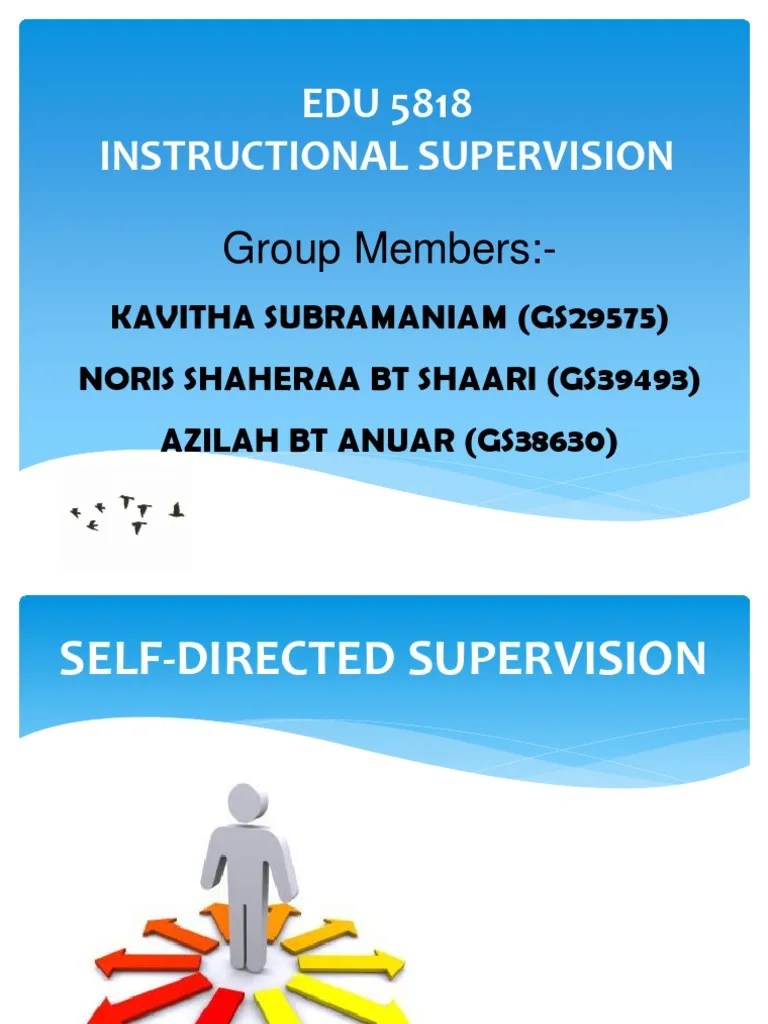 Instructional Supervision Power Point-1 | PDF | Teachers | Decision Making