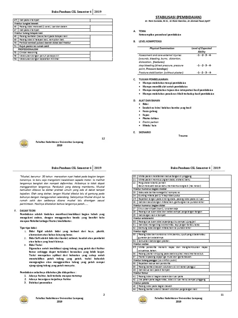 Panduan CSL4 (Pembidaian) | PDF