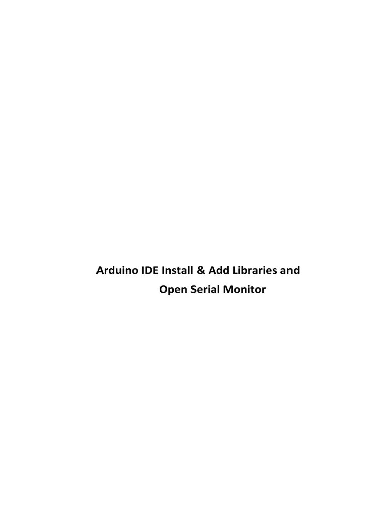 Arduino IDE Useful Manual PDF | PDF | Device Driver | Arduino