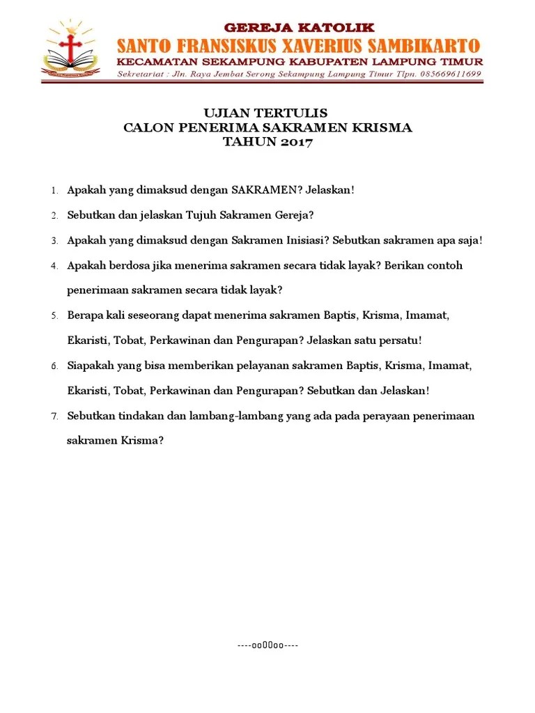 Soal Tes Krisma | PDF