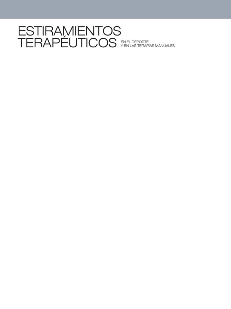 Estiramientos | PDF | Terapia Física | Flexibilidad (anatomía)