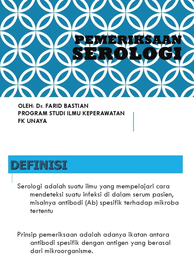 Pemeriksaan Serologi | PDF