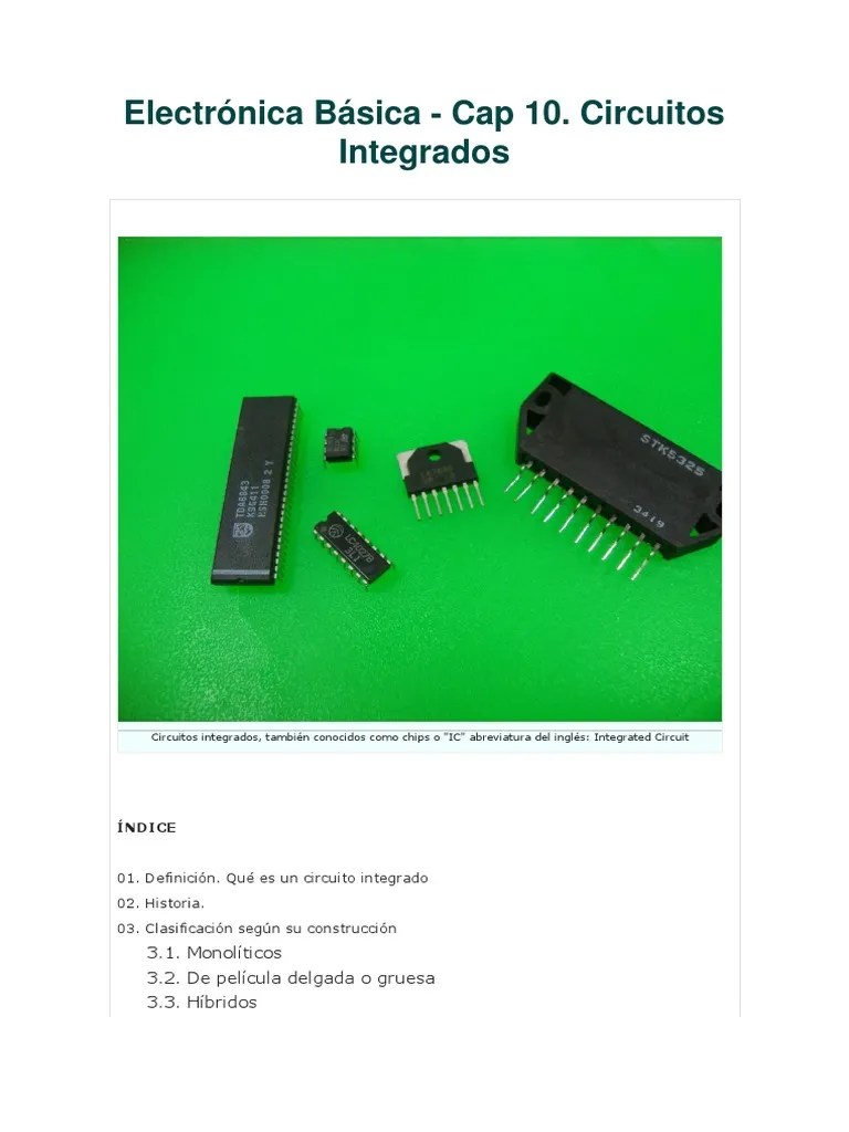 Circuito Integrado | PDF | Circuito Integrado | Electrónica