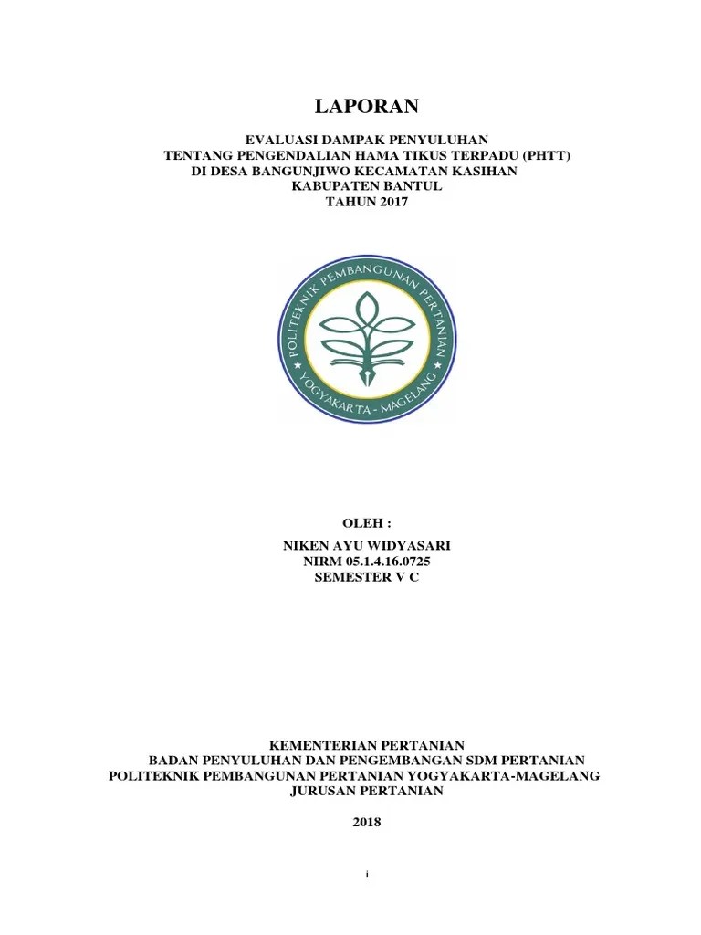 (4i) LAPORAN EVALUASI DAMPAK PHTT | PDF