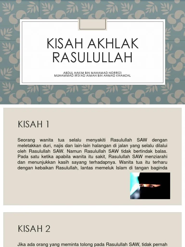 Kisah Akhlak Rasulullah | PDF