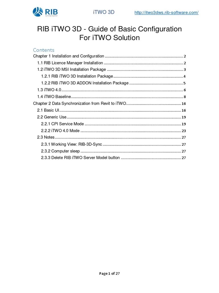 RIB Installation Guide | PDF | Autodesk Revit | Central Processing Unit
