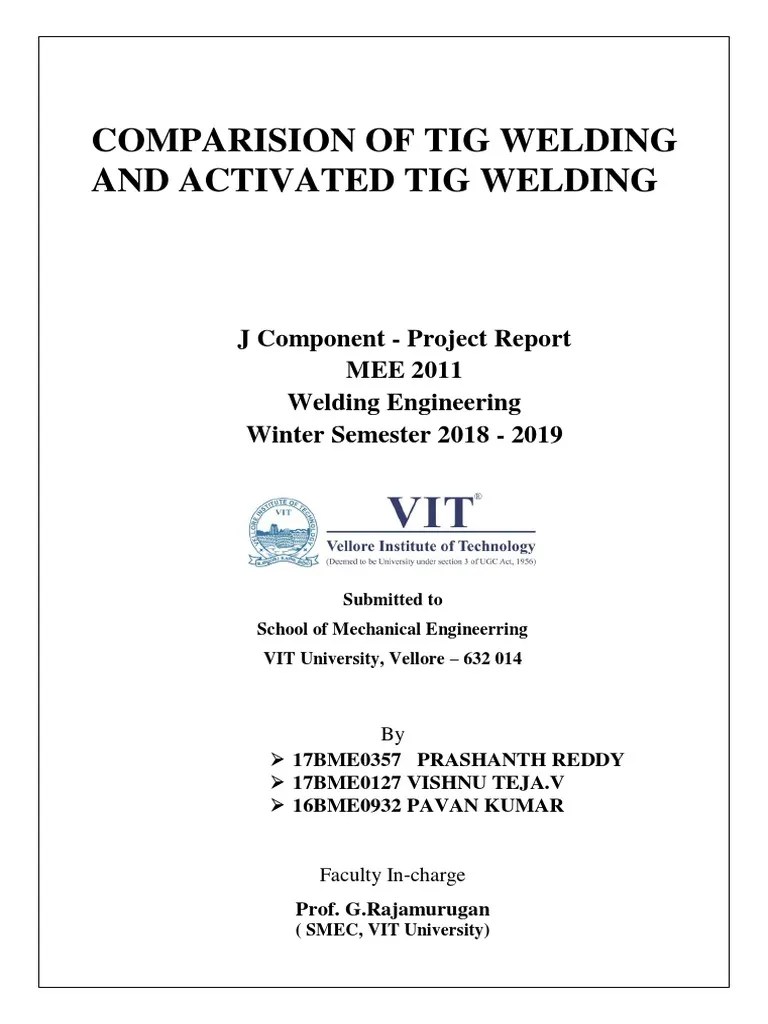 Investigating Of Tig Welding And Activated Tig Welding | PDF | Welding ...