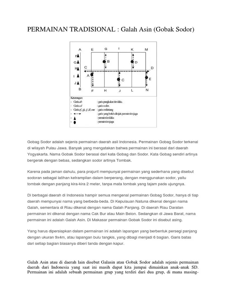 Permainan Tradisional | PDF