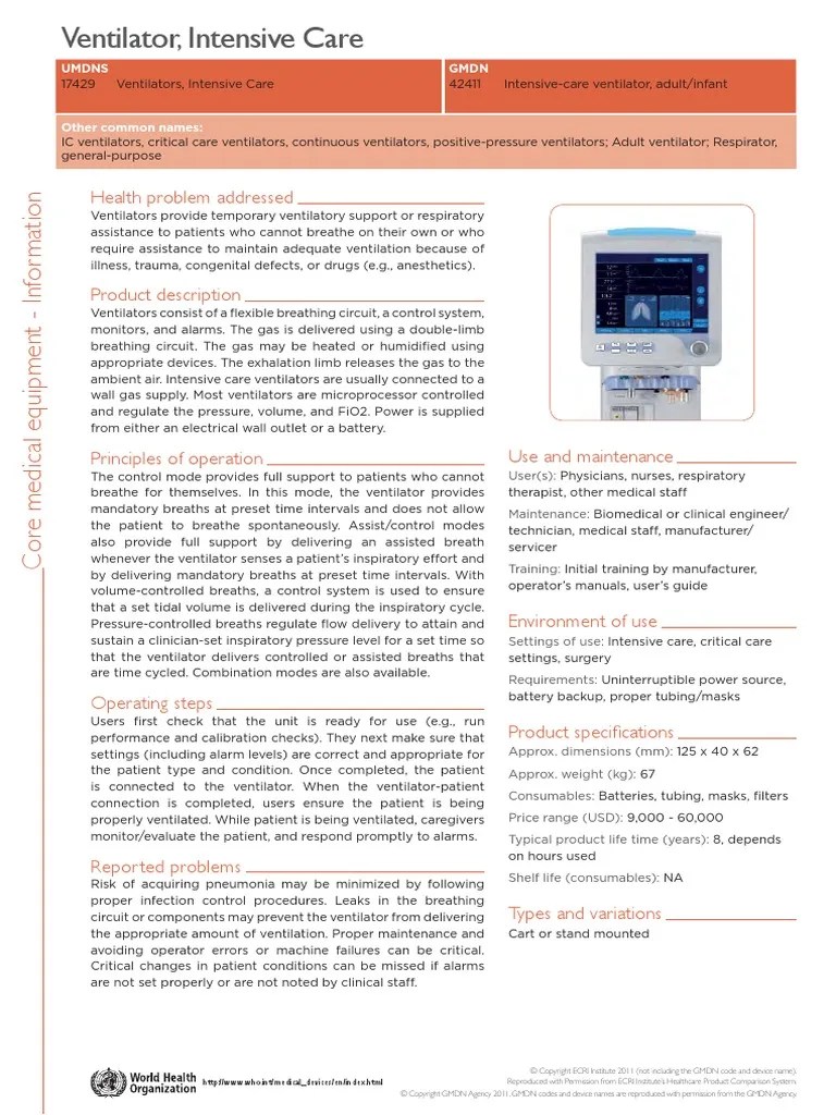 Ventilator Intensive Care | PDF | Intensive Care Medicine | Health Sciences