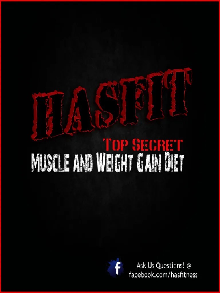 Muscle And Weight Gain Diet PDF | PDF | Meal | Carbohydrates