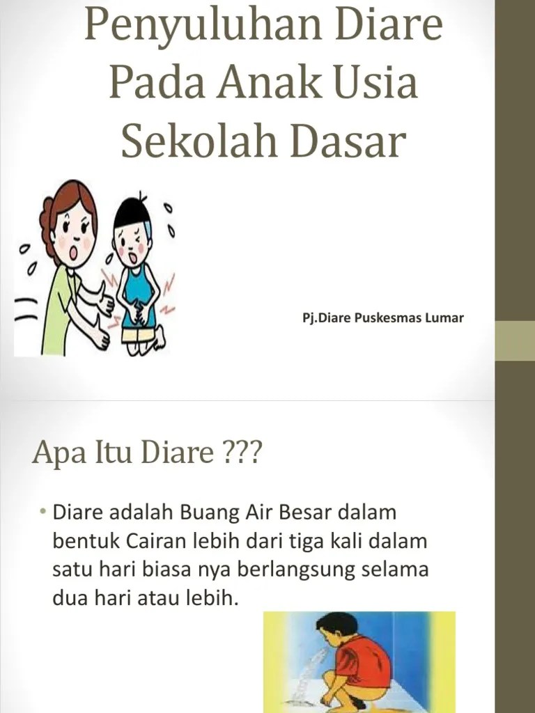Penyuluhan Diare Power Point SD | PDF