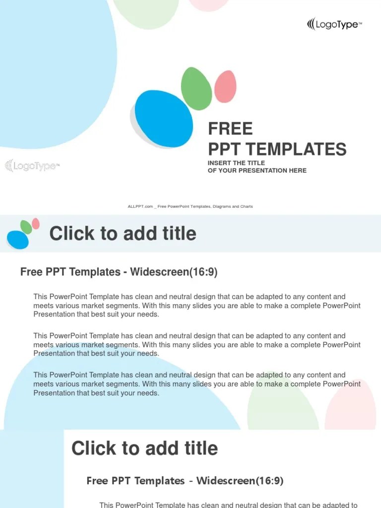 Free PPT Templates: Insert The Title Of Your Presentation Here | PDF | Microsoft Power Point ...