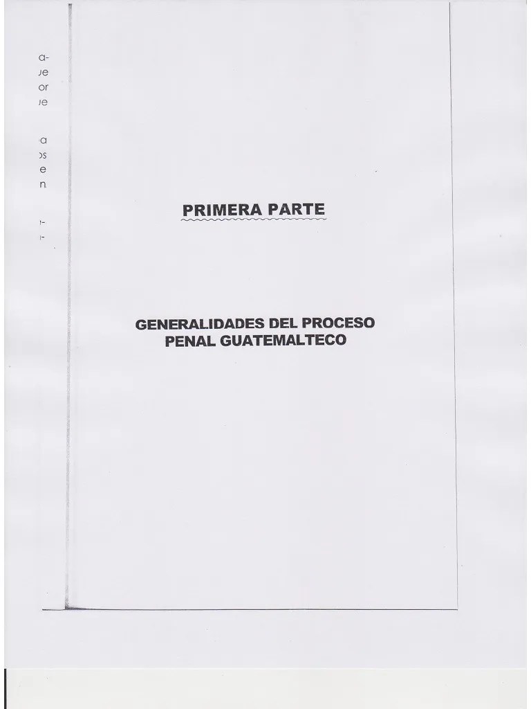 (LIBRO) Proceso Penal Guatemalteco - Oscar A. Poroj S PDF | PDF