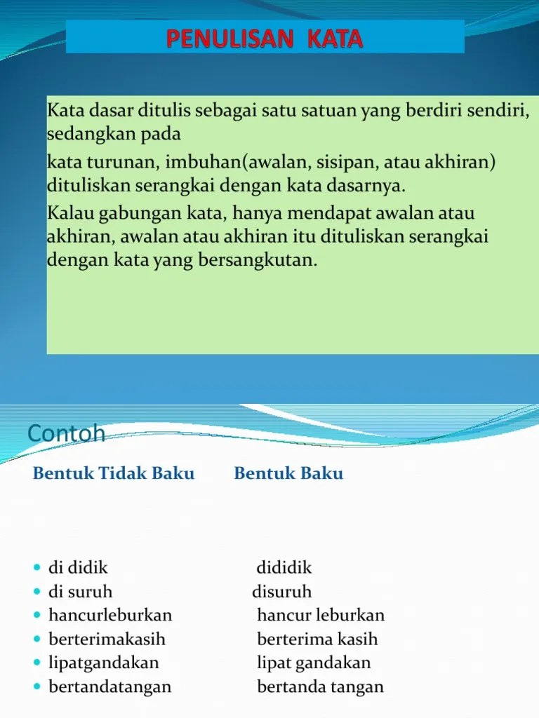 Penulisan Kata | PDF