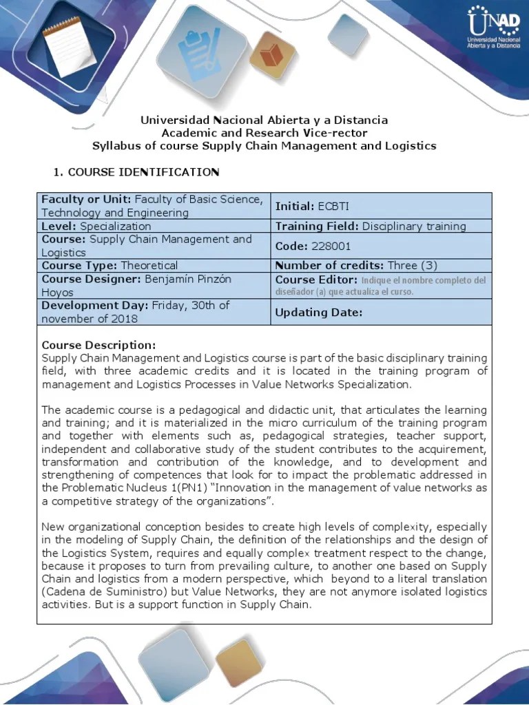 Supply Chain Management And Logistics | Download Free PDF | Logistics ...