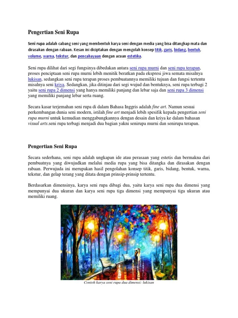 Seni Rupa Murni Lengkap Pengertian Fungsi Jenis Gambar Contoh Pengertian Unsur Prinsip Fungsi Jenis Contoh.