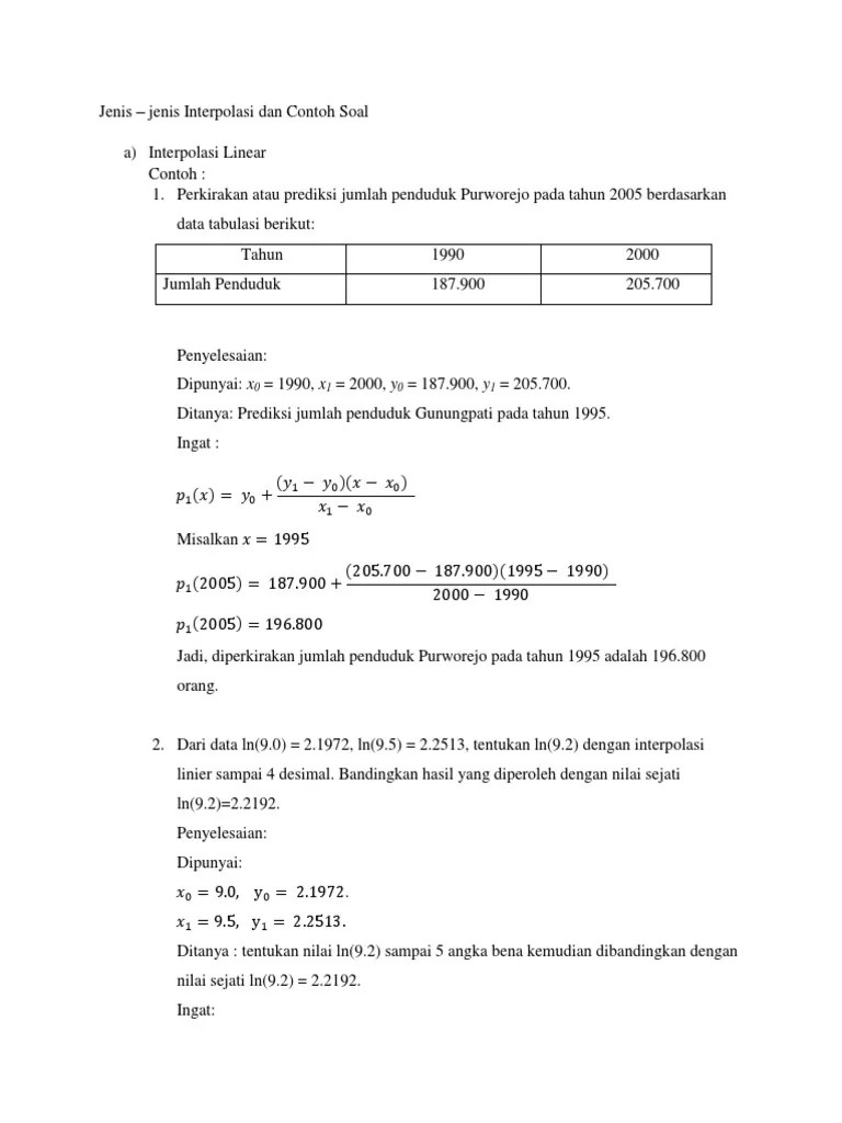 Demikianlah artikel dari pengajar co id tentang contoh soal peluang dan pembahasannya semoga bermanfaat. Materi Interpolasi Kuadratik Dan Contoh Soal Jawabanku Id