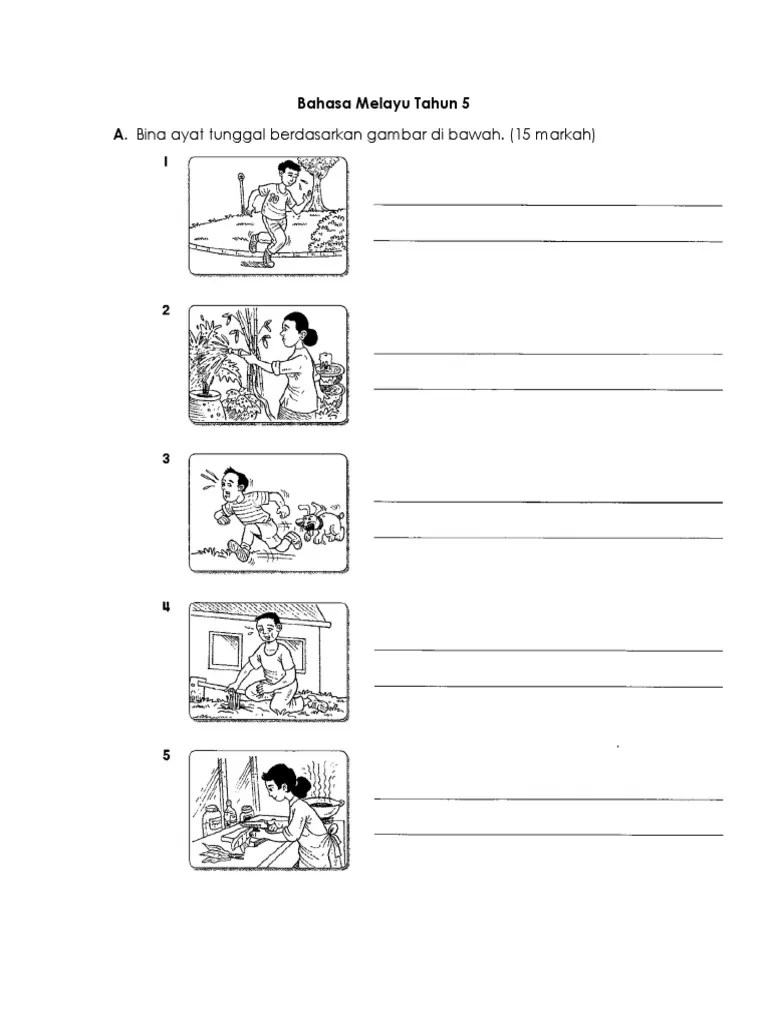 Gambar tunggal dan bina ayat. Bina Ayat Berdasarkan Gambar Tahun 5 Braydencxt