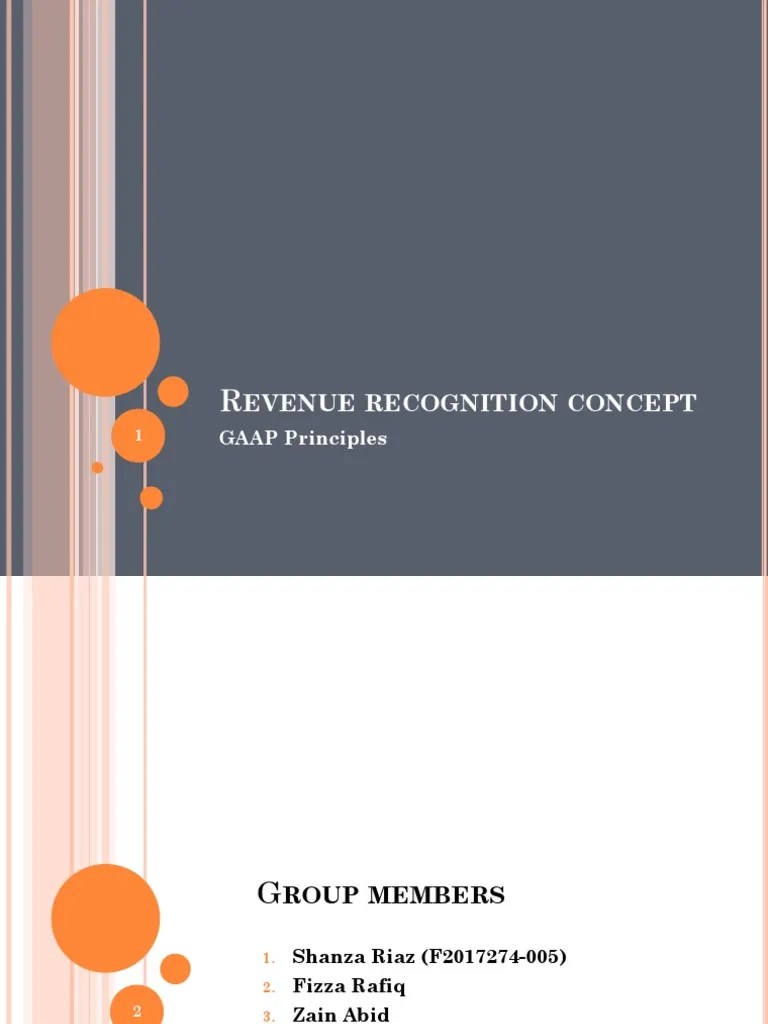 Revenue Recognition Principle | PDF