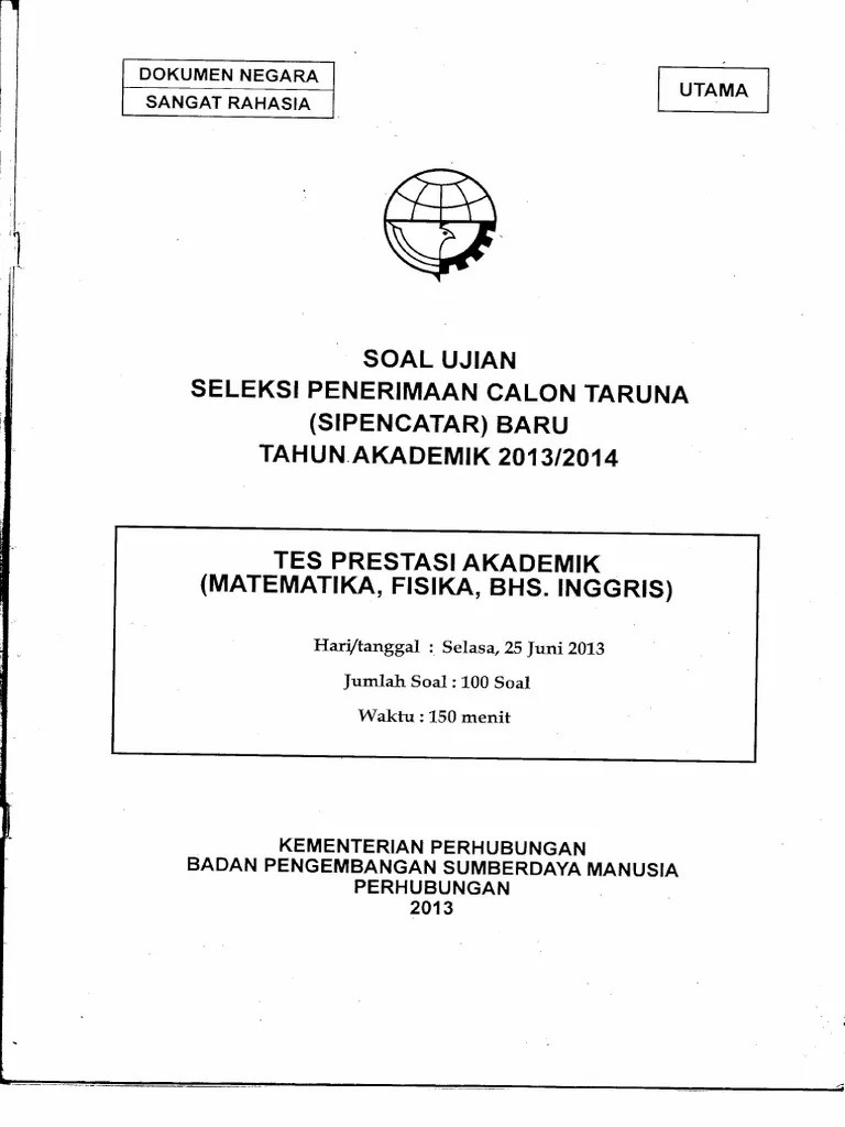 Soal Tpa Sipencatar Pdf Cara Golden Pdf Contoh Soal Sipencantar Pip Nadia Indah Puspita.