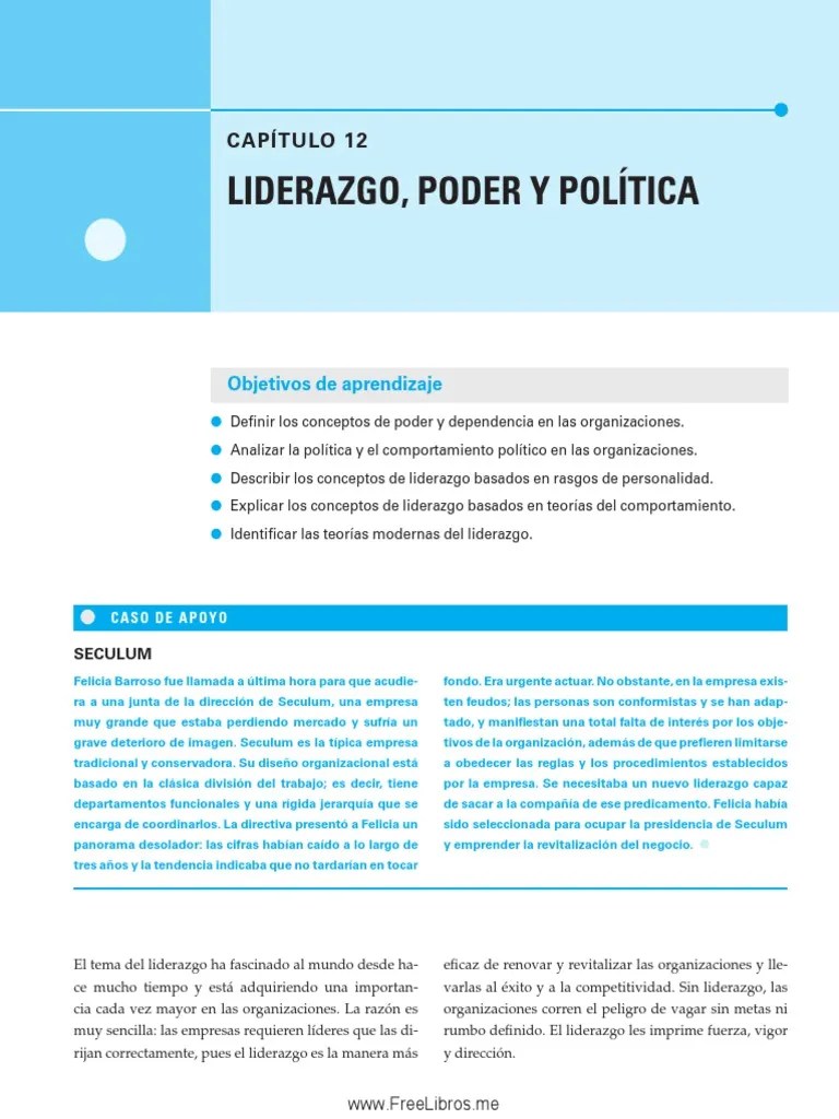 Liderazgo Poder Y Politica | PDF | Poder (social Y Político) | Liderazgo