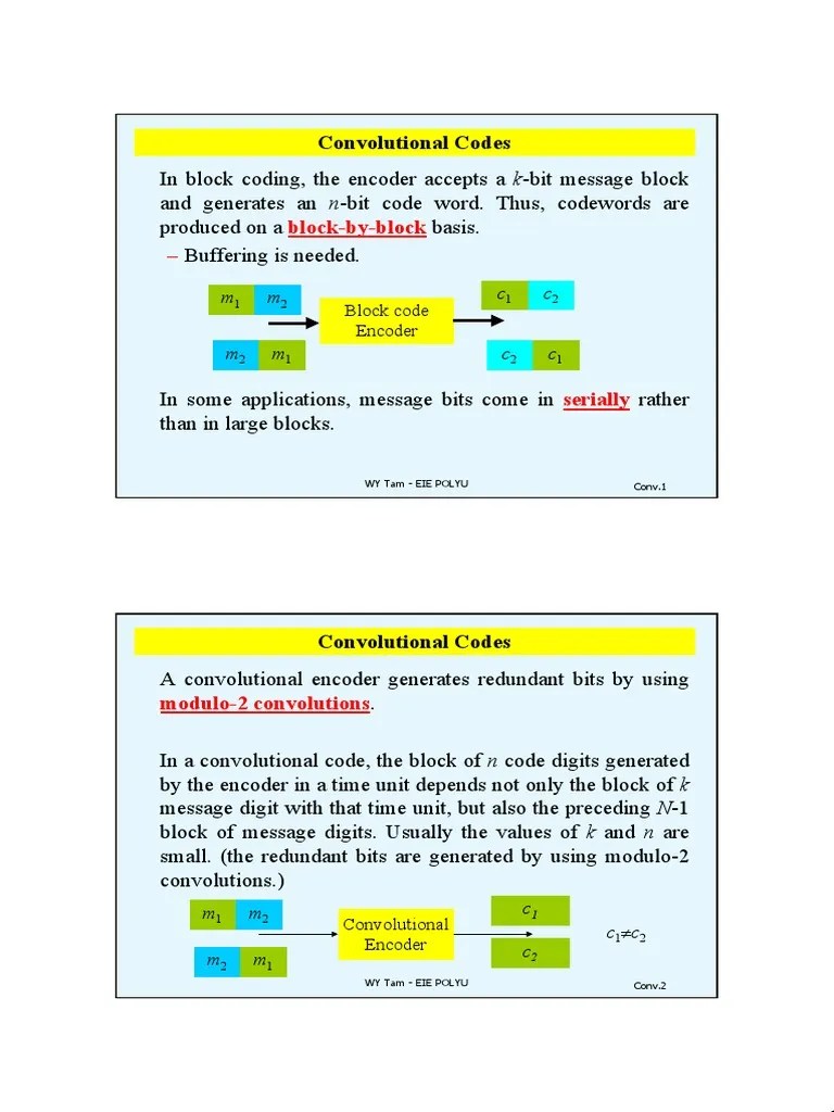 Convolutional Codes | PDF | Error Detection And Correction | Telecommunication