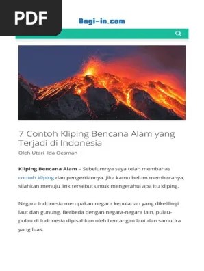 Klig Bencana Alam Di Indonesia Pdf 