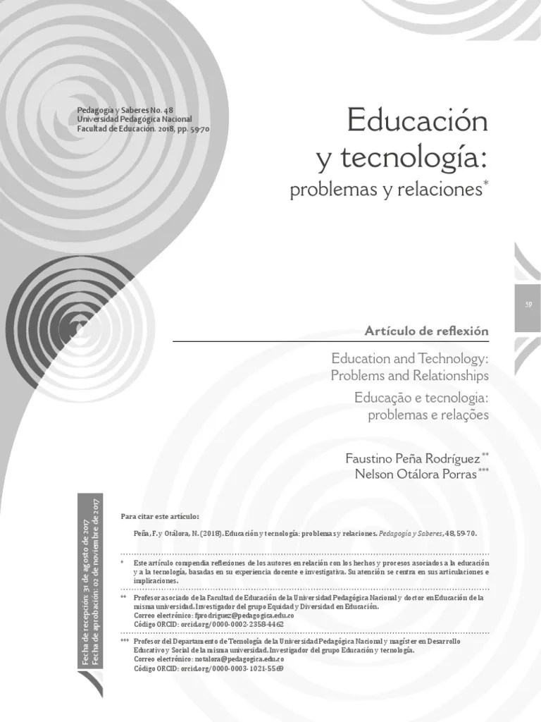 Educación Y Tecnología | PDF | Sociedad | Conocimiento
