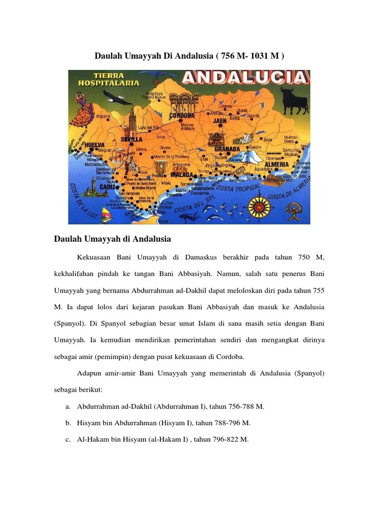 Daulah Umayyah Di Andalusia | PDF