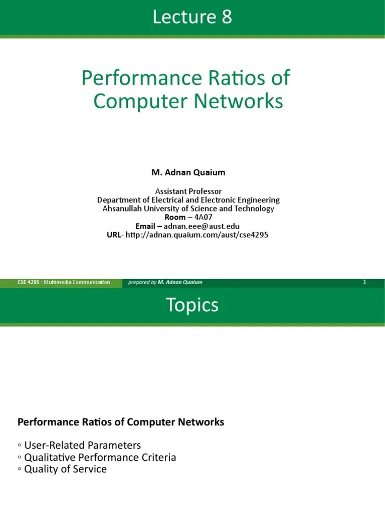 08 Communication Fundamentals E | PDF | Usability | Quality Of Service