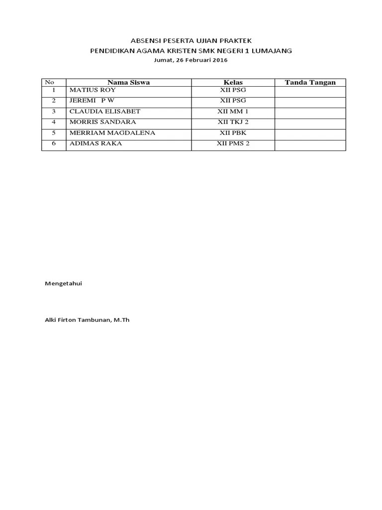 Pilihlah salah satu jawaban yang benar dengan memberi tanda silang (x) pada huruf a, b, c, d dan e! Ujian Praktek Agama Kristen Kelas 12 Siswapelajar Com