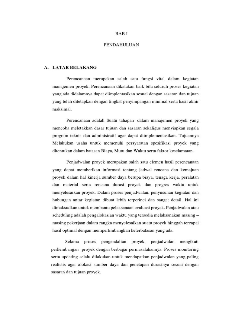 Penjelasan dari predecessor, successor, concurrent dapat dilihat pada gambar di bawah: Penjadwalan Proyek