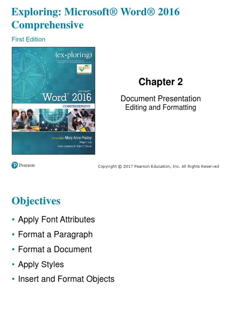 MS Word Chapter 2 | PDF | Typefaces | Paragraph