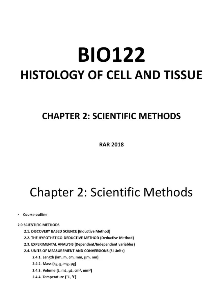 BIO122 Chapter 2-1 | PDF | Scientific Method | Hypothesis