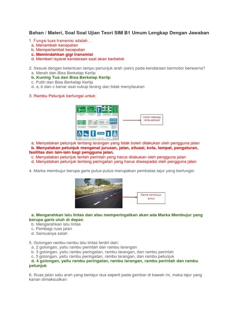 Contoh soal ujian dan kunci jawaban serta pembahasan soal seperti soal ut soal psikotes soal ujian sim soal cpns soal un akuntansi kunci soal . Bahan Uji Kompetisi Driver Pdf