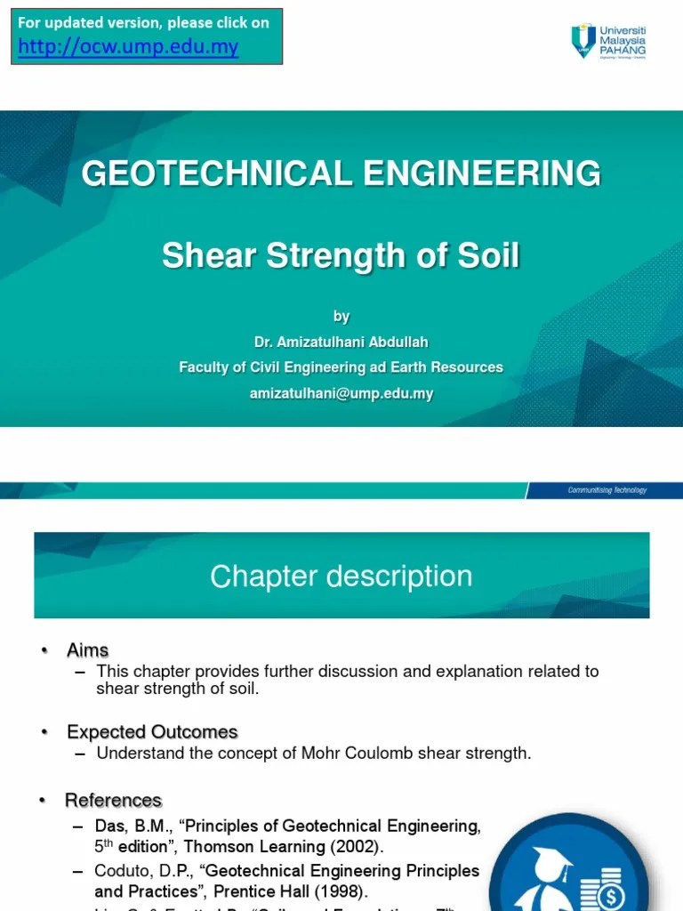 4 Baa3513 Shear Strength Part 1 Mekanika Mekanika Padat