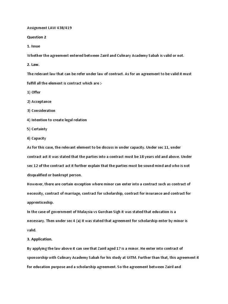 On studocu you will find 125 mandatory assignments, 118 tutorial work, 105 lecture notes and much . Assignment Law 438 Pdf