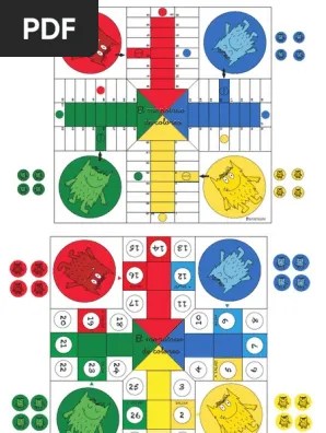 Seguimos nuestra maratón de juegos para imprimir con un juego de cartas de reconocimiento mundial y de lo más contagioso: Parchis Monstruo De Colores Pdf Ajedrez Juegos Y Actividades