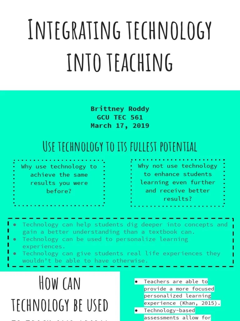 Integrating Technology Into Teaching 1 | Constructivism (Philosophy Of ...