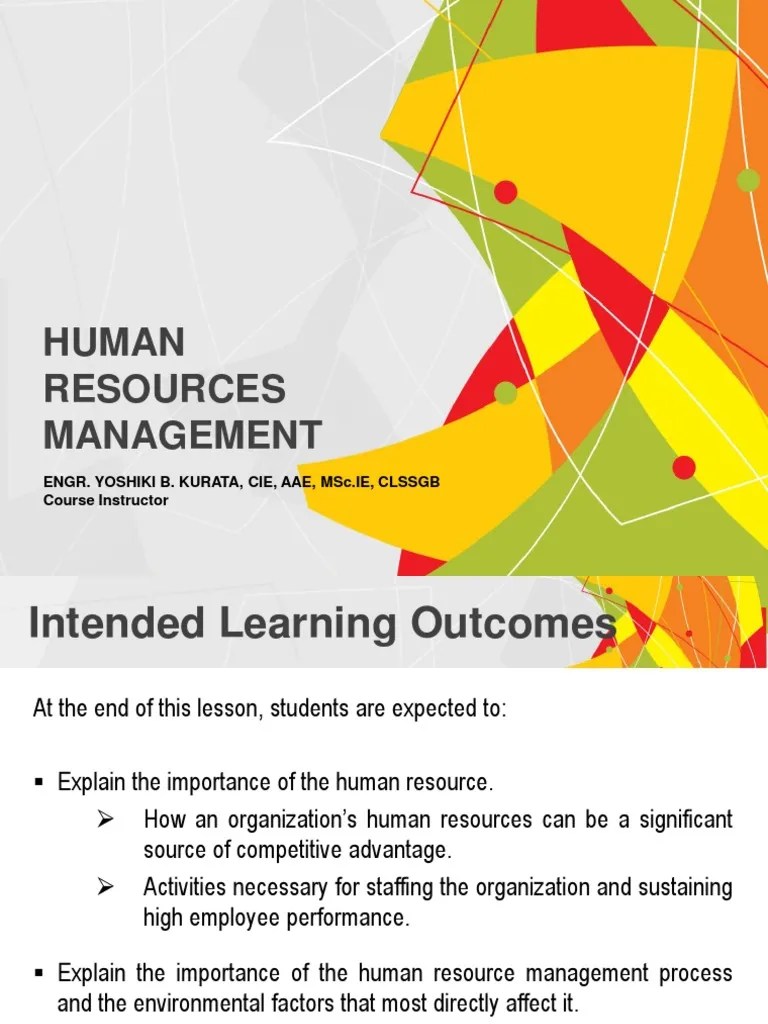 Human Resources Management | PDF | Human Resource Management | Human ...