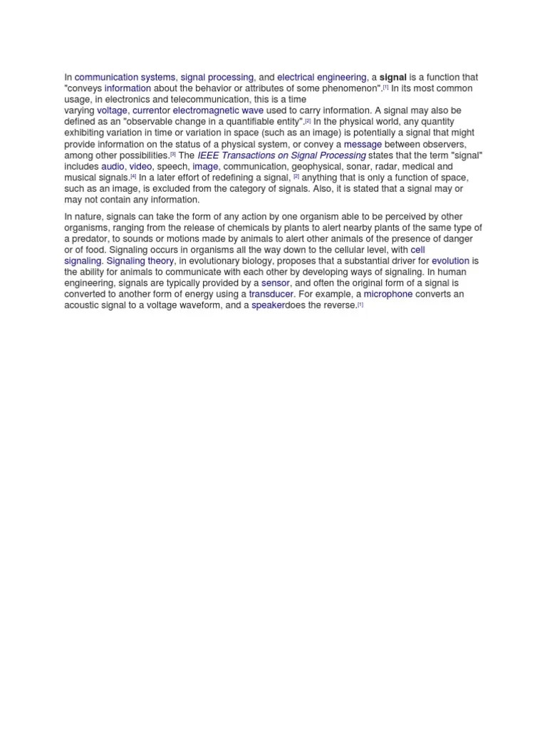 Communication Systems Signal Processing Electrical Engineering Information Voltage Current ...