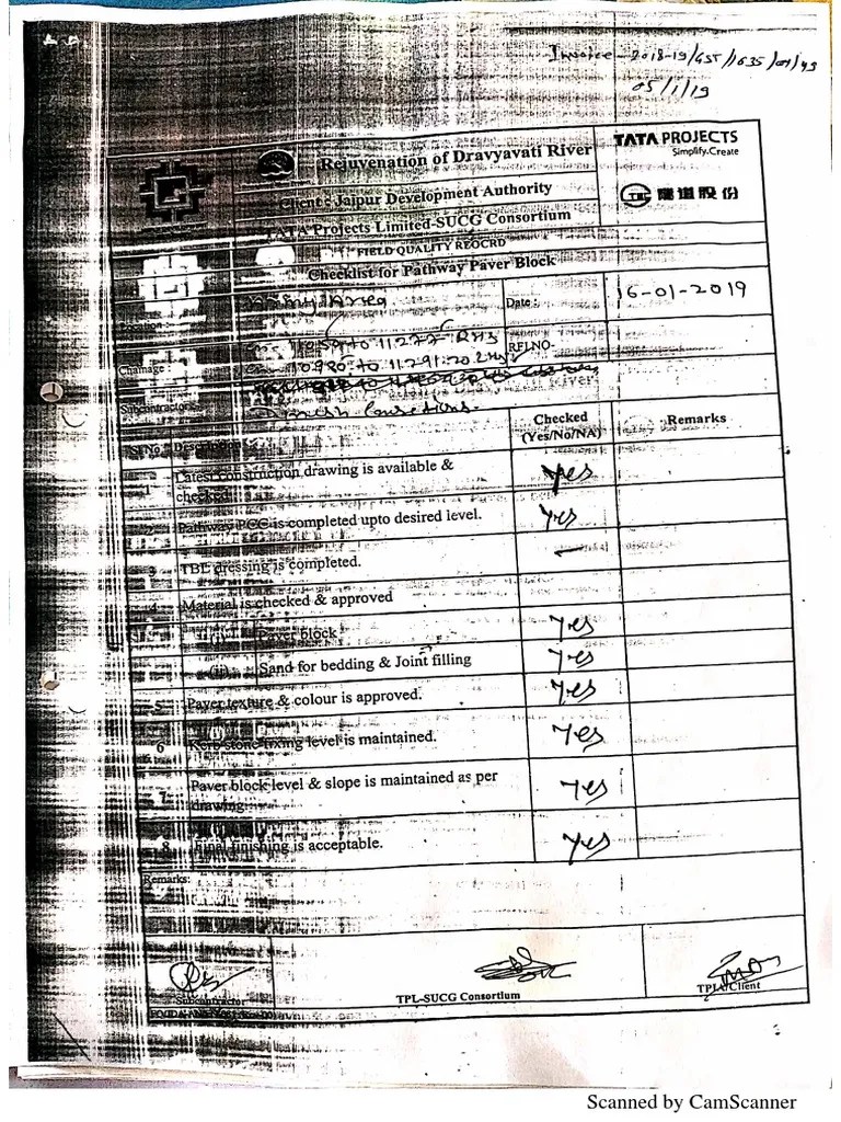 Paver Block Checklist | PDF