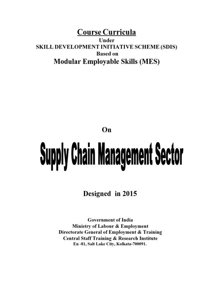 Supply Chain Management Sector | PDF | Procurement | Logistics