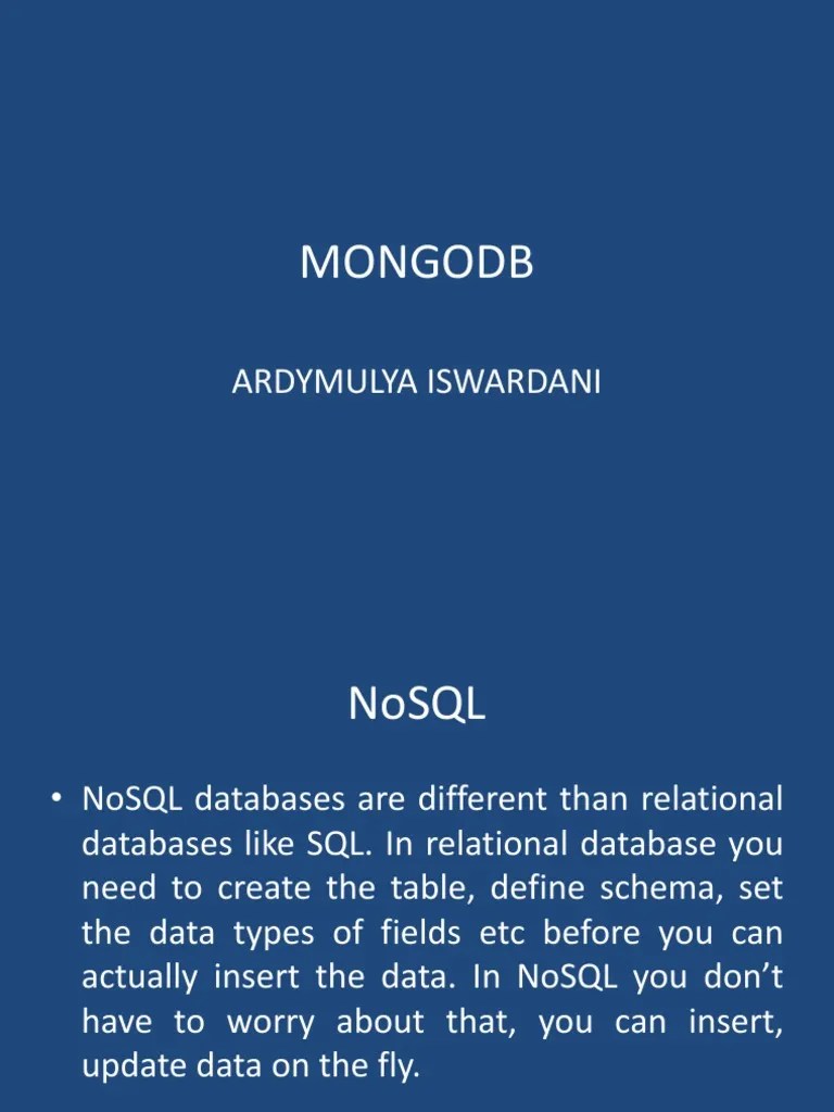 Mongodb PDF | PDF | No Sql | Mongo Db