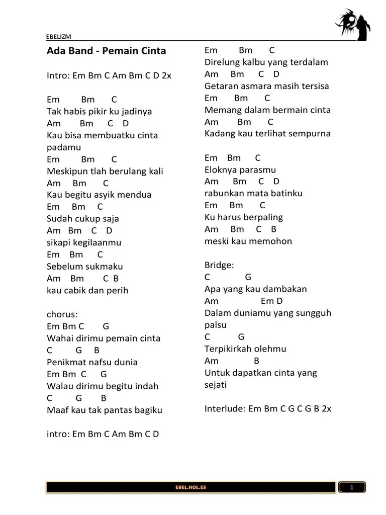 Kunci gitar noah tak ada yang abadi mudah Yang Terdalam Chord Ukulele