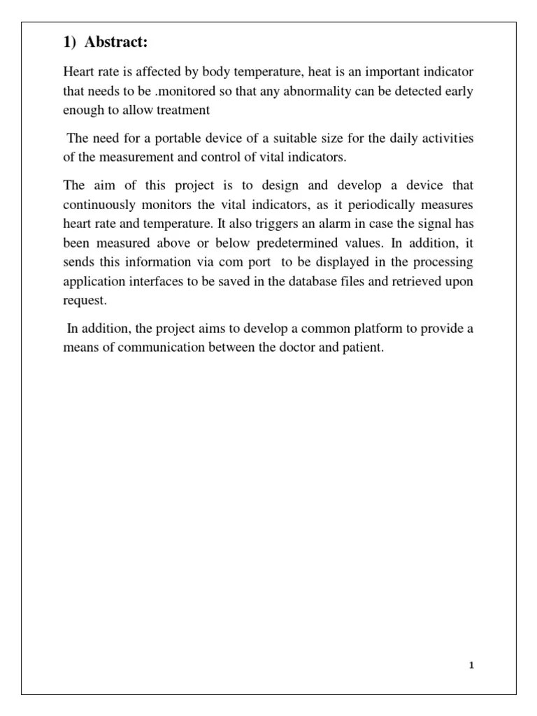 Iot Base Heart Beat Monitoring System PDF | PDF | Arduino | Computer ...